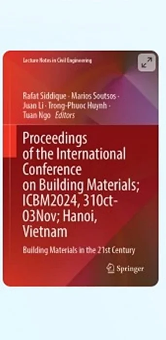 COLLECTION OF PAPERS FROM THE INTERNATIONAL CONFERENCE ON BUILDING MATERIALS (ICBM 2024)