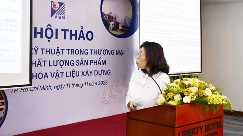 VIBM TỔ CHỨC HỘI THẢO HÀNG RÀO KỸ THUẬT TRONG THƯƠNG MẠI, CHẤT LƯỢNG, SẢN PHẨM HÀNG HOÁ VẬT LIỆU XÂY DỰNG VIBM TỔ CHỨC HỘI THẢO HÀNG RÀO KỸ THUẬT TRONG THƯƠNG MẠI, CHẤT LƯỢNG, SẢN PHẨM HÀNG HOÁ VẬT LIỆU XÂY DỰNG