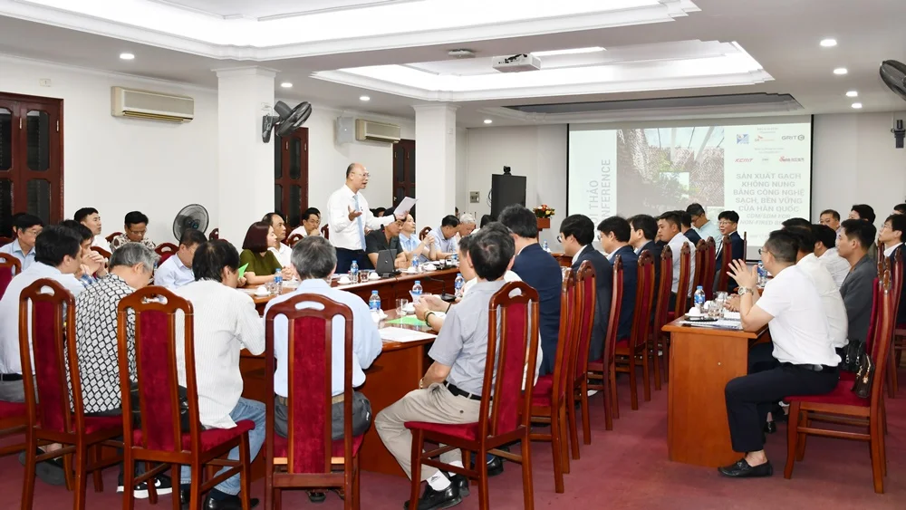 HỘI THẢO SẢN XUẤT GẠCH KHÔNG NUNG BẰNG CÔNG NGHỆ SẠCH, BỀN VỮNG CỦA HÀN QUỐC HỘI THẢO SẢN XUẤT GẠCH KHÔNG NUNG BẰNG CÔNG NGHỆ SẠCH, BỀN VỮNG CỦA HÀN QUỐC