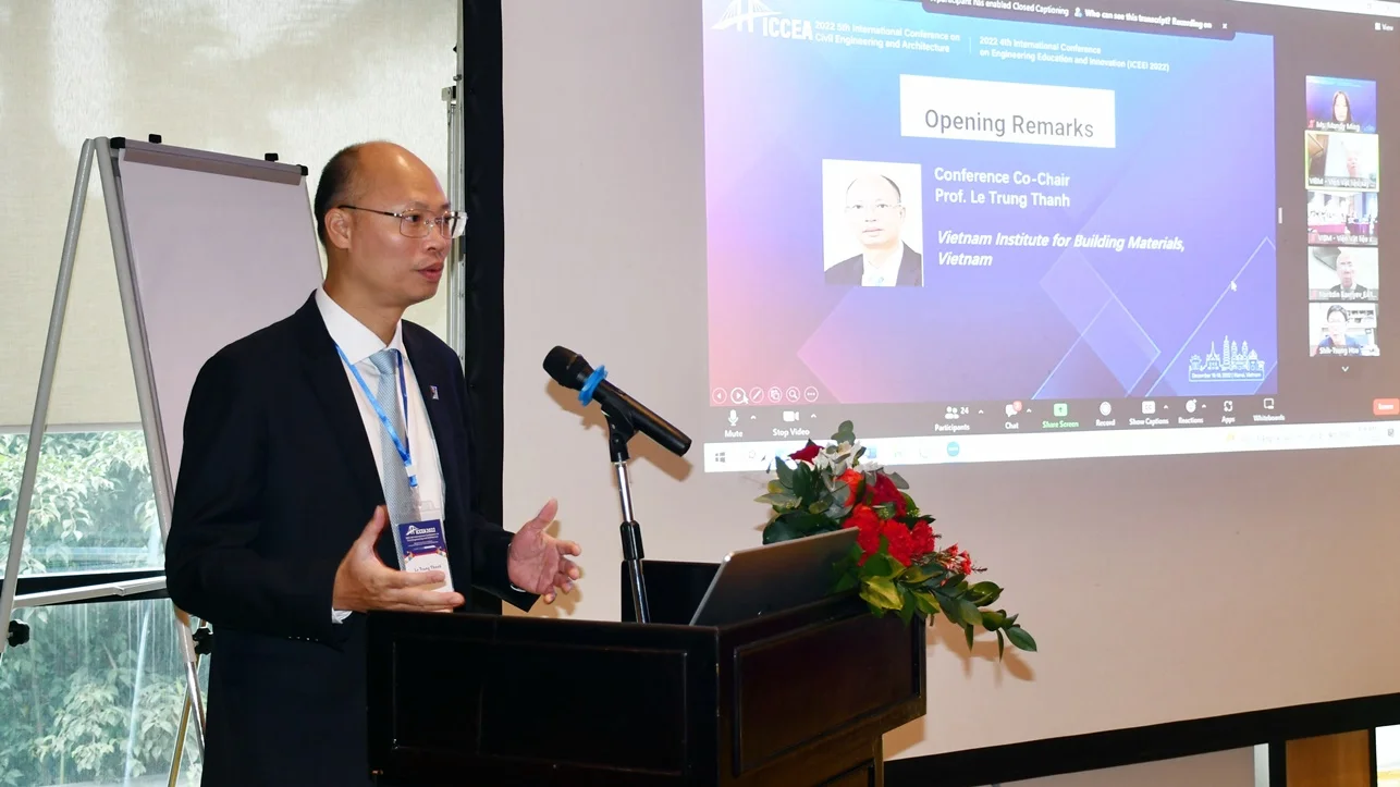 HỘI NGHỊ QUỐC TẾ LẦN THỨ 5 VỀ XÂY DỰNG VÀ KIẾN TRÚC (ICCEA 2022) VÀ HỘI NGHỊ QUỐC TẾ LẦN THỨ 4 VỀ ĐÀO TẠO VÀ ĐỔI MỚI KỸ THUẬT (ICEEI 2022)